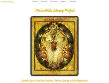 Tablet Screenshot of catholiclibrary.org